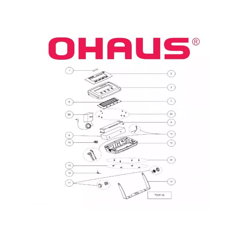 Pièces détachées OHAUS DEFENDER 3000 indicateur T31P | Interbalances