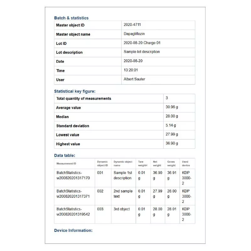 MODULE SET-16 ET Batch and Statistics (module optionnel au SET-01) | Interbalances