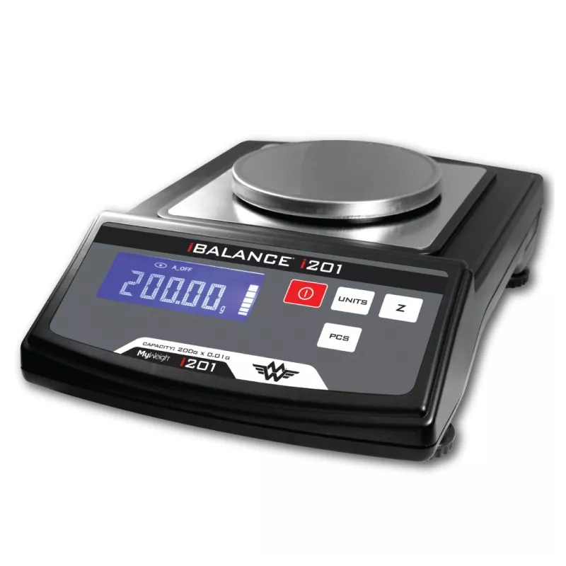 Balance de précision avec poids de calibration inclus MY WEIGH i201 | Interbalances
