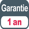 1 an de garantie commerciale du fabricant (Voir nos Conditions Générales de Ventes)