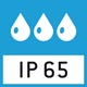 Protection IP 65 selon DIN EN 60529: Étanche à la poussière. Convient pour un contact bref avec des liquides. Utiliser un chiffon humide pour le nettoyage. 