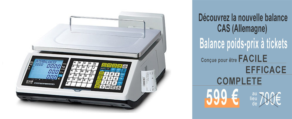 Balance poids-prix de commerce CAS CT100